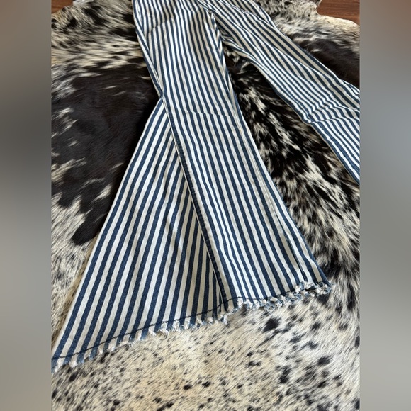 Striped Bell Bottom Jeans - Picture 5 of 5